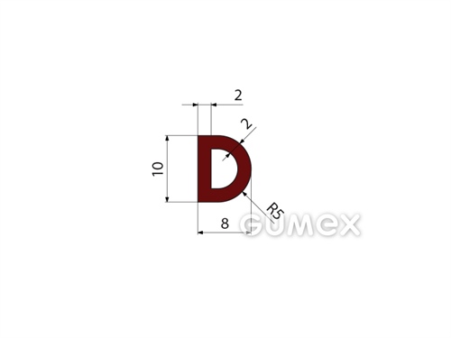 SILIKONPROFILE D-FORM